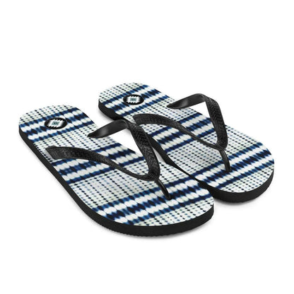 Japanese Shibori Print Flip Flops - The Global Wanderer