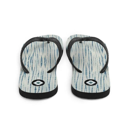 Japanese Shibori Print Flip Flops - The Global Wanderer