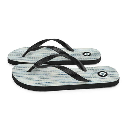 Japanese Shibori Print Flip Flops - The Global Wanderer