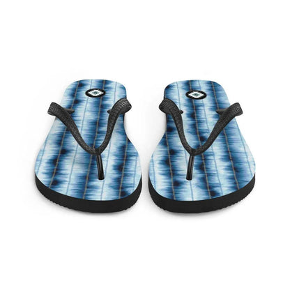 Japanese Shibori Print Flip Flops - The Global Wanderer