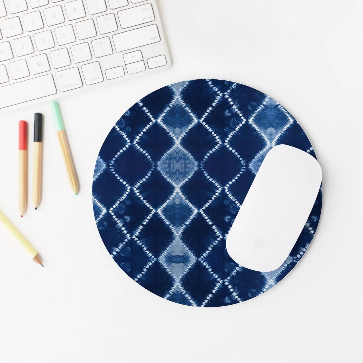 Japanese Shibori Print Mouse Pad - The Global Wanderer