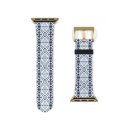 Japanese Shibori Print Watch Band - The Global Wanderer