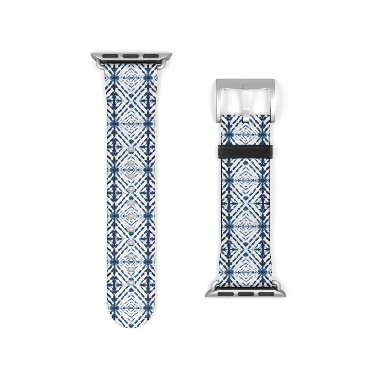 Japanese Shibori Print Watch Band - The Global Wanderer