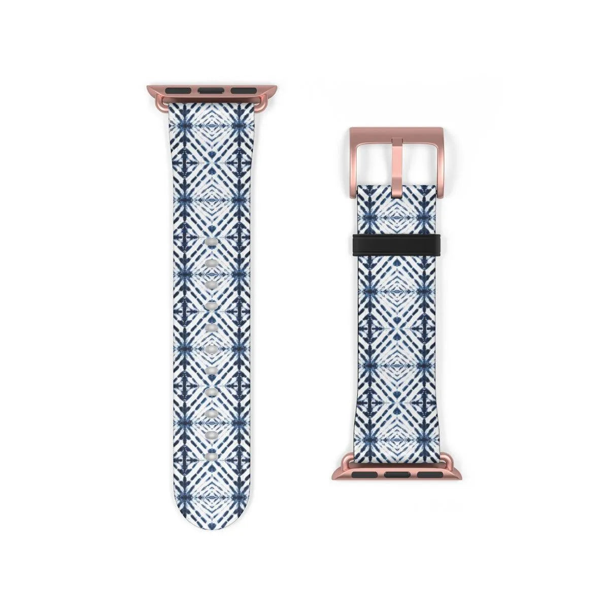 Japanese Shibori Print Watch Band - The Global Wanderer