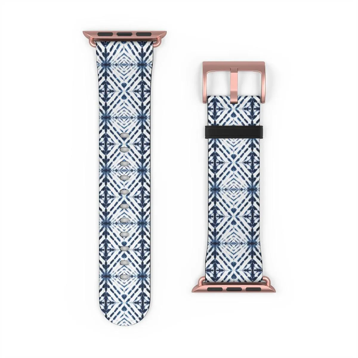 Japanese Shibori Print Watch Band - The Global Wanderer