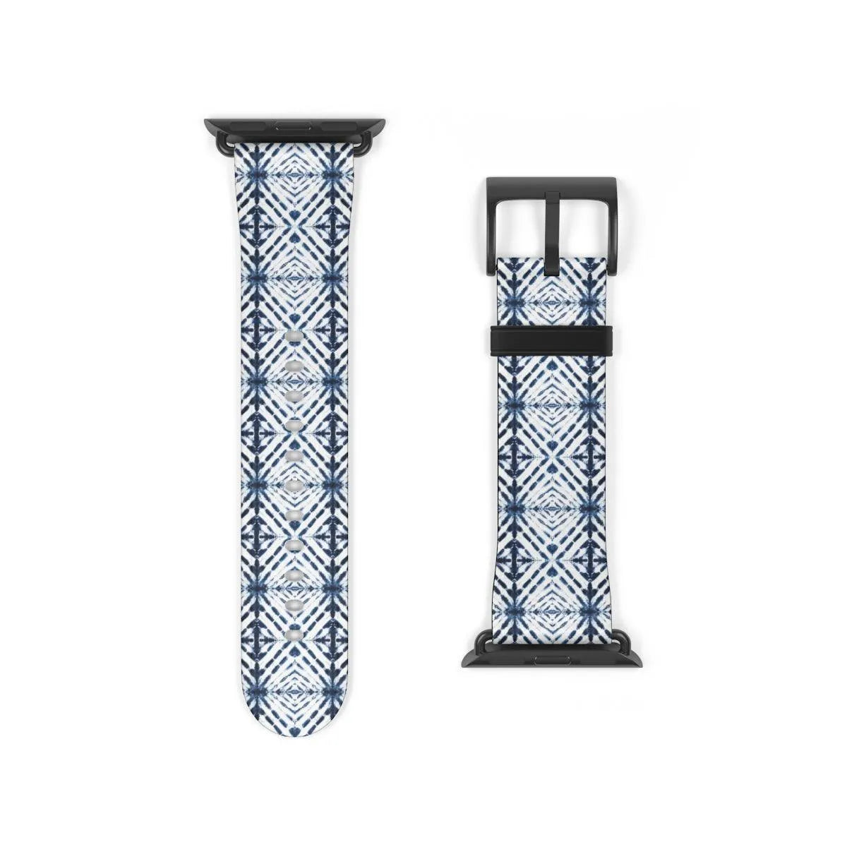 Japanese Shibori Print Watch Band - The Global Wanderer