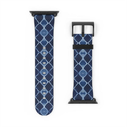 Japanese Shibori Print Watch Band - The Global Wanderer