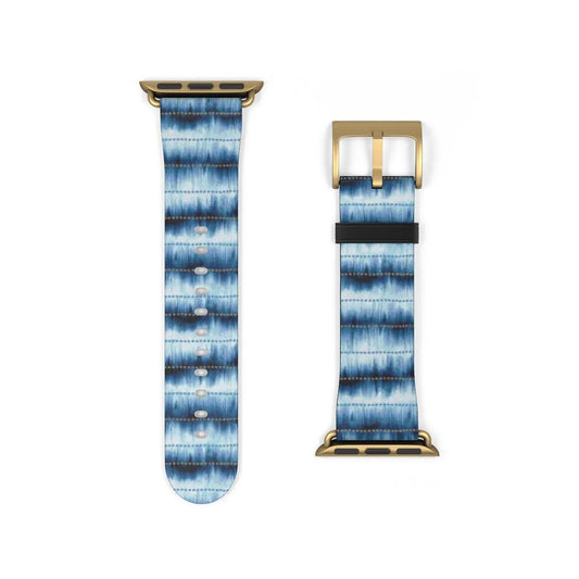 Japanese Shibori Print Watch Band - The Global Wanderer