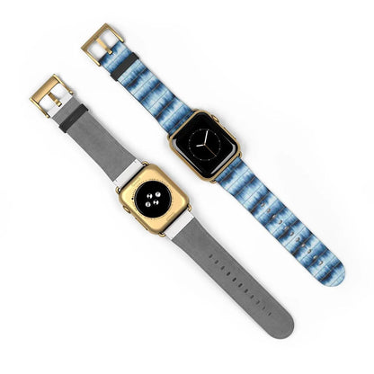 Japanese Shibori Print Watch Band - The Global Wanderer