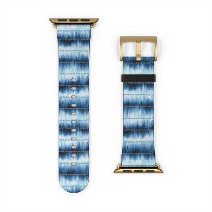 Japanese Shibori Print Watch Band - The Global Wanderer