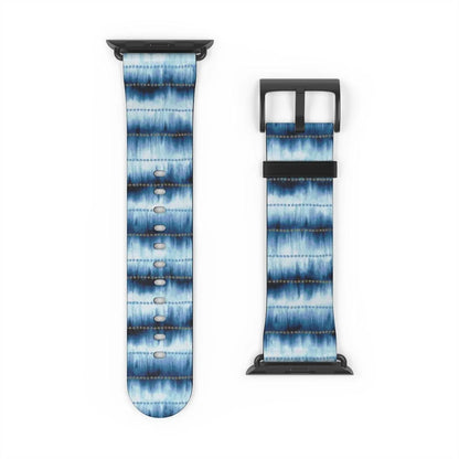 Japanese Shibori Print Watch Band - The Global Wanderer