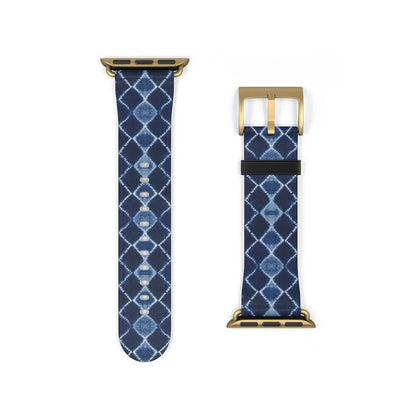 Japanese Shibori Print Watch Band - The Global Wanderer