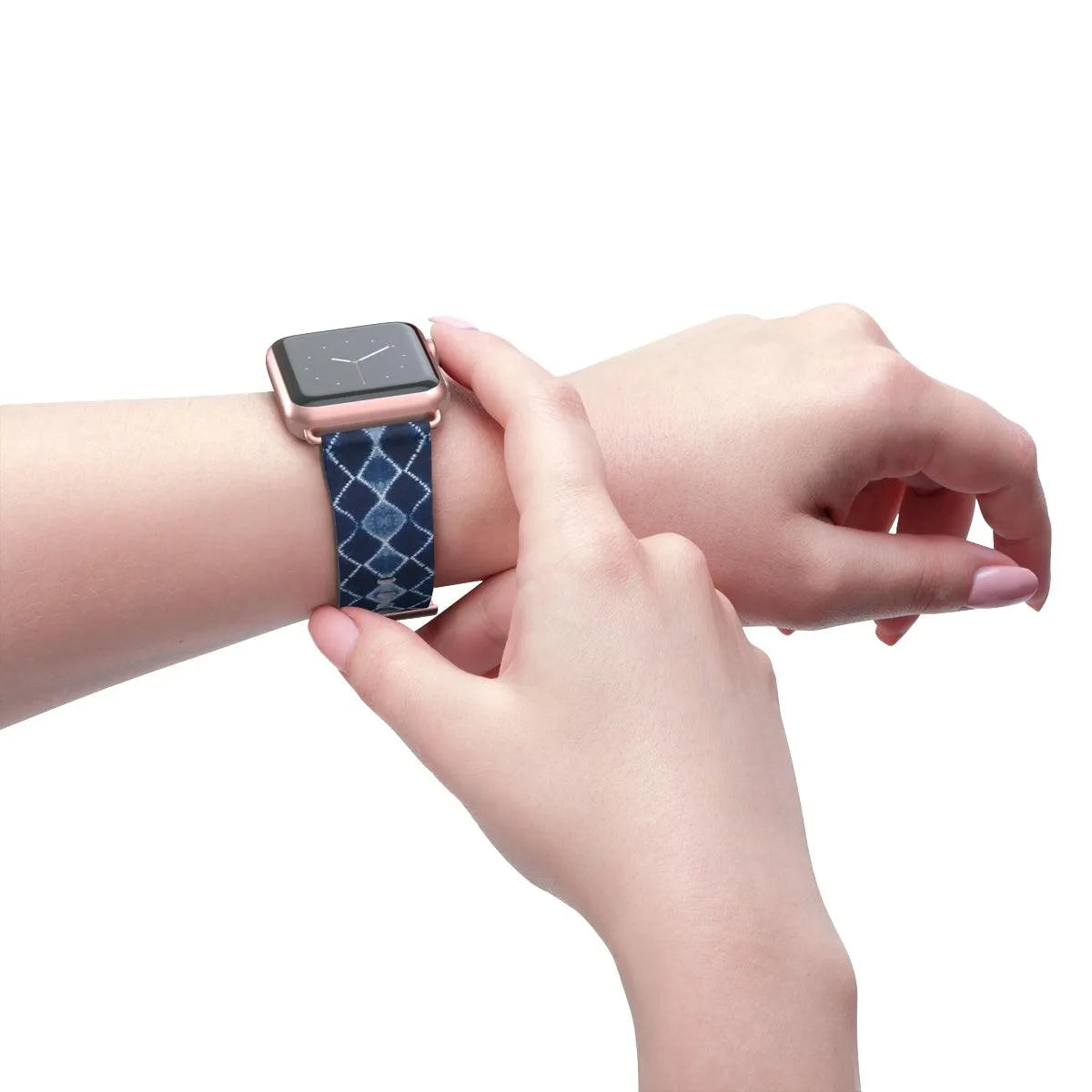 Japanese Shibori Print Watch Band - The Global Wanderer