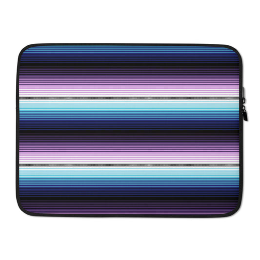Blue Purple Mexican Serape Laptop Case