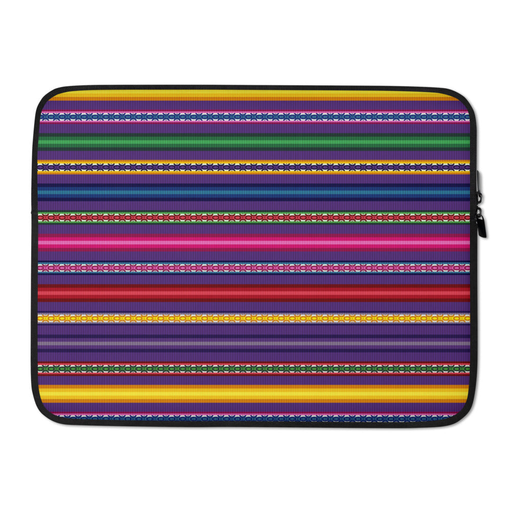 Purple Peruvian Print Laptop Case