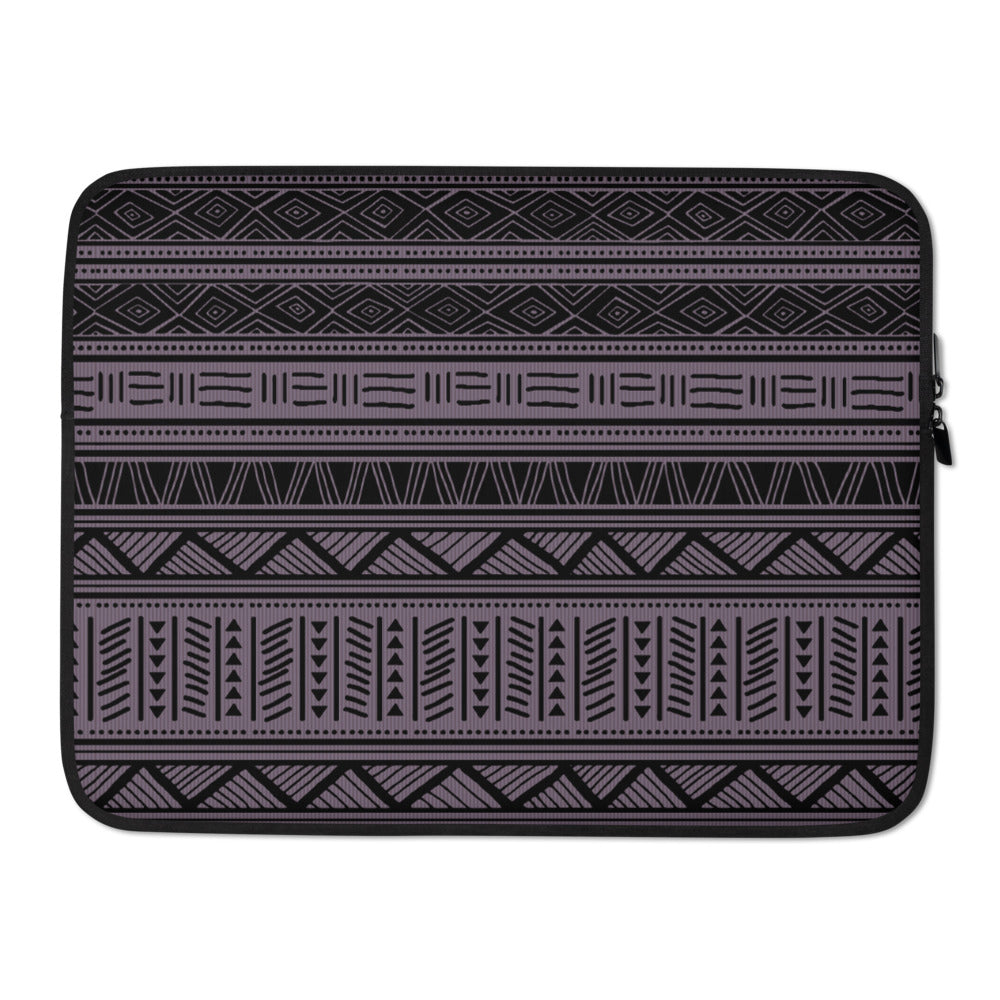Purple African Print Laptop Case