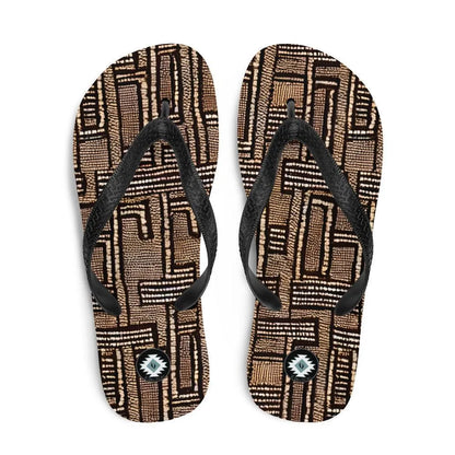 Malian Mud Cloth Flip Flops - The Global Wanderer