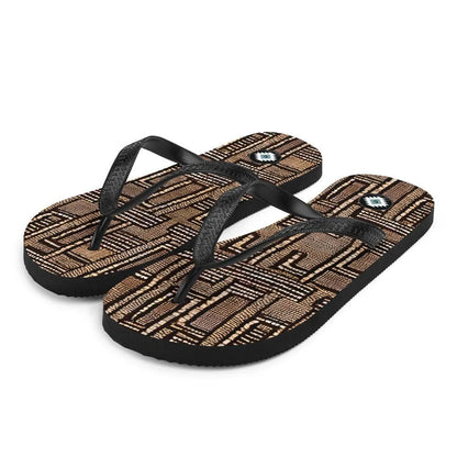 Malian Mud Cloth Flip Flops - The Global Wanderer