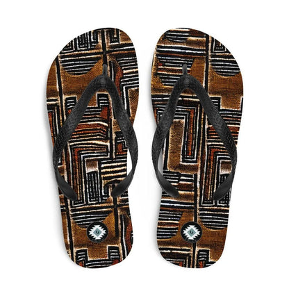 Malian Mud Cloth Flip Flops - The Global Wanderer