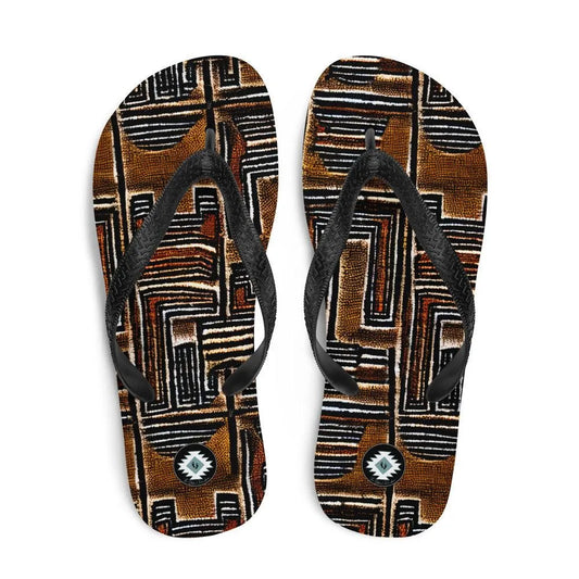 Malian Mud Cloth Flip Flops - The Global Wanderer