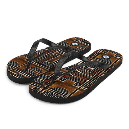 Malian Mud Cloth Flip Flops - The Global Wanderer