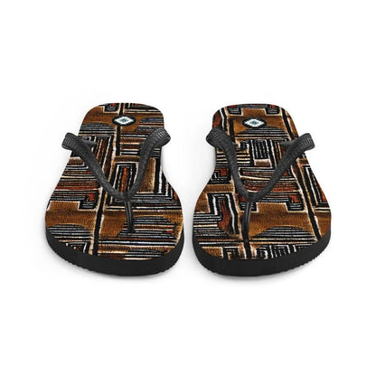 Malian Mud Cloth Flip Flops - The Global Wanderer