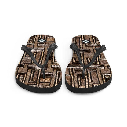 Malian Mud Cloth Flip Flops - The Global Wanderer