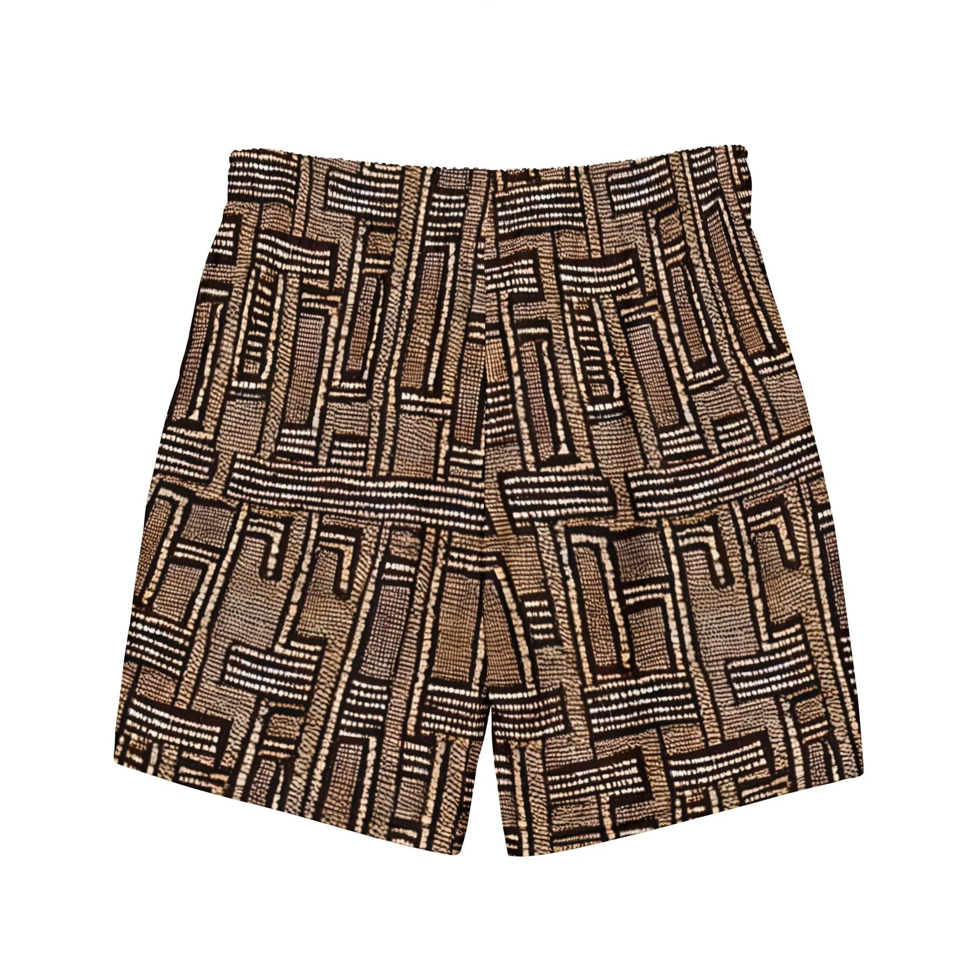 Malian Mud Cloth Recycled Men's Swim Trunks - The Global Wanderer