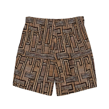 Malian Mud Cloth Recycled Men's Swim Trunks - The Global Wanderer