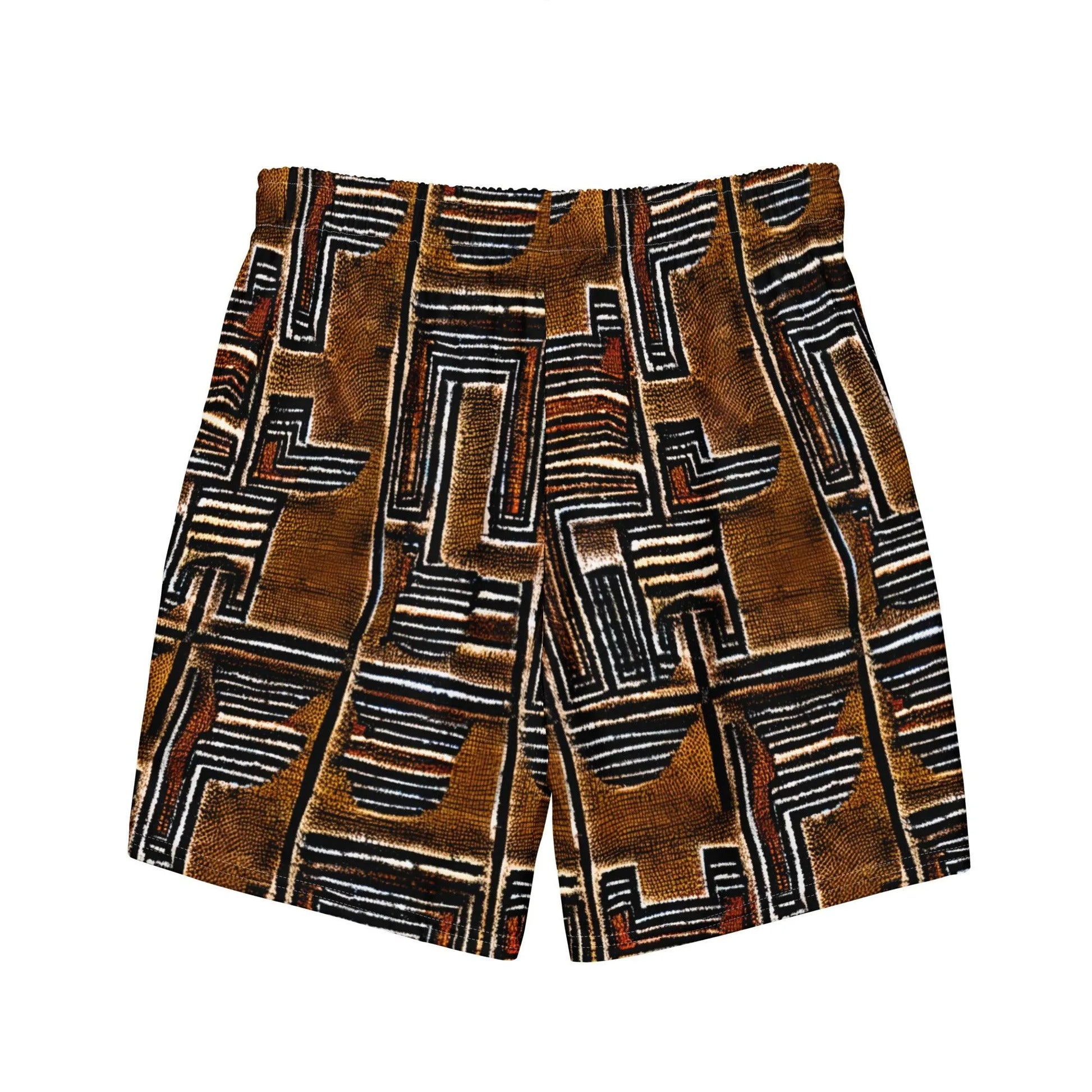 Malian Mud Cloth Recycled Men's Swim Trunks - The Global Wanderer