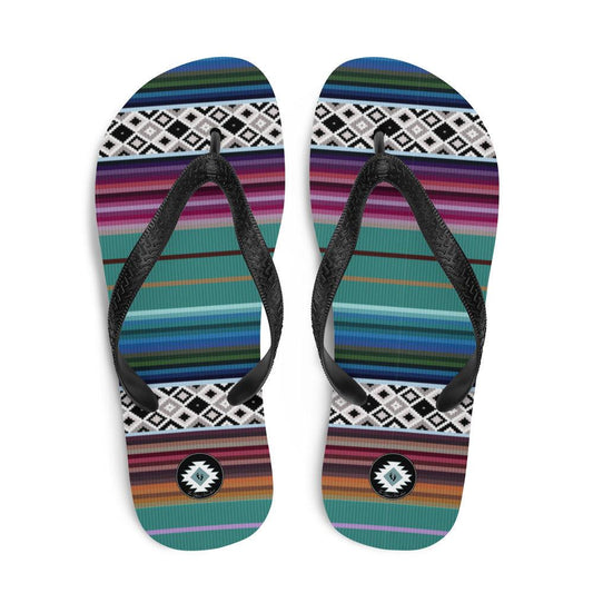 Mexican Aztec Flip Flops - The Global Wanderer