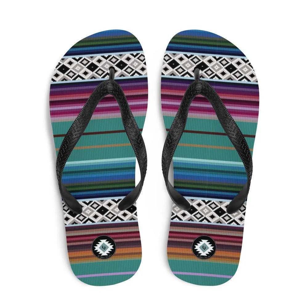 Mexican Aztec Flip Flops - The Global Wanderer