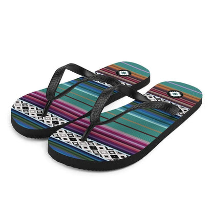 Mexican Aztec Flip Flops - The Global Wanderer