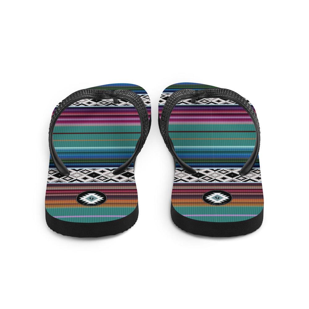 Mexican Aztec Flip Flops - The Global Wanderer