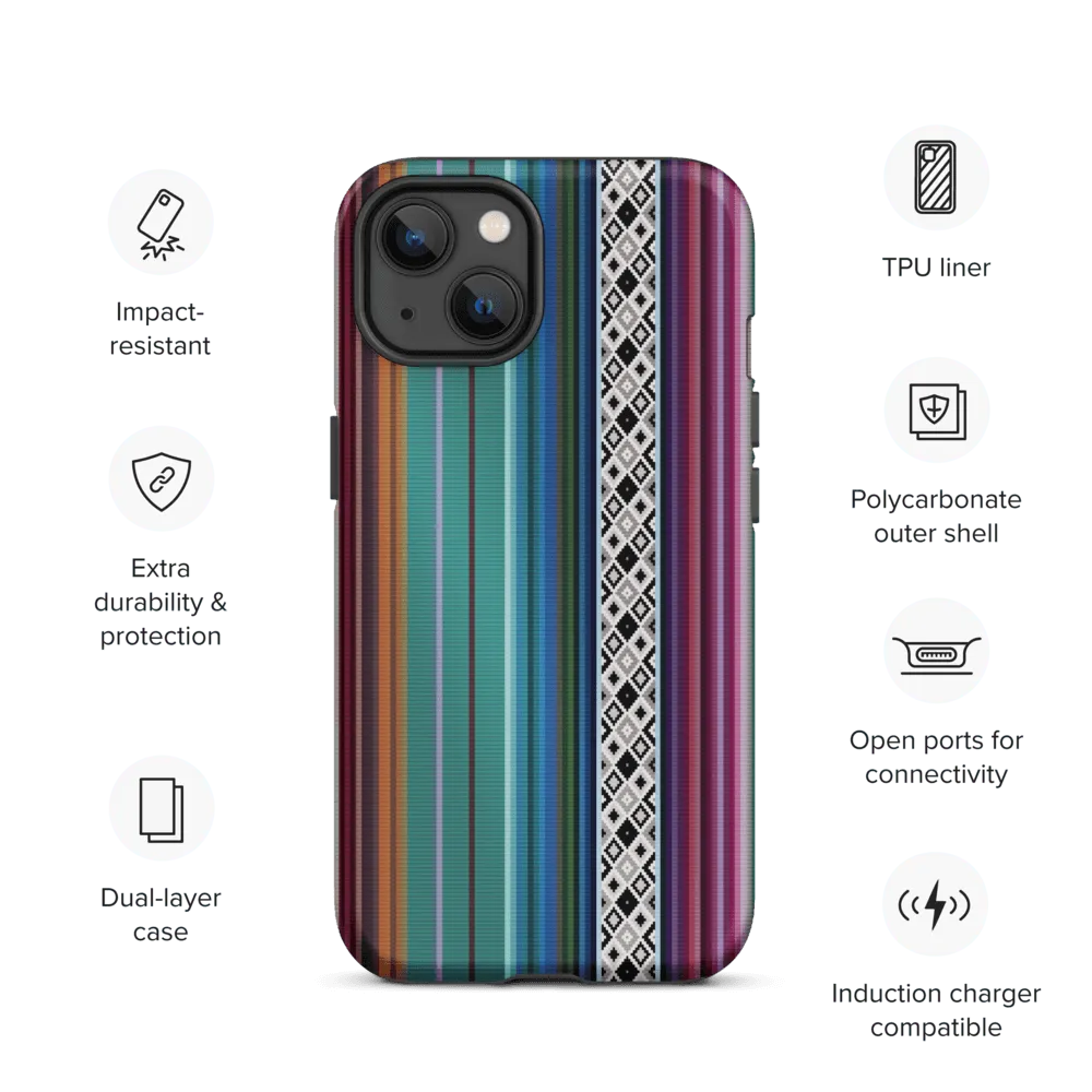 Mexican Aztec Tough MagSafe iPhone case - The Global Wanderer