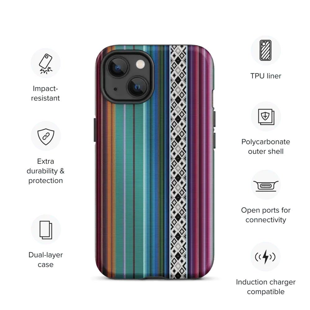 Mexican Aztec Tough MagSafe iPhone case - The Global Wanderer