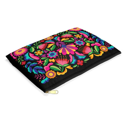 Mexican Black Otomi Print Pouch - The Global Wanderer