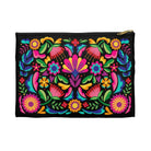 Mexican Black Otomi Print Pouch - The Global Wanderer