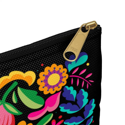 Mexican Black Otomi Print Pouch - The Global Wanderer