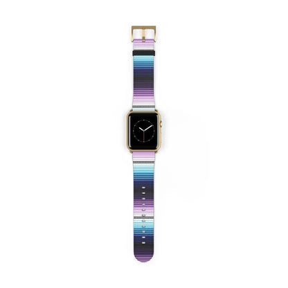 Mexican Blue-Purple Serape Watch Band - The Global Wanderer