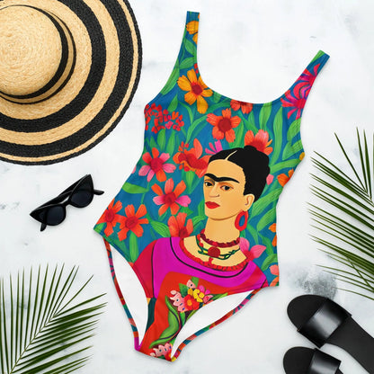 Mexican Icon Frida One-Piece Swimsuit - The Global Wanderer