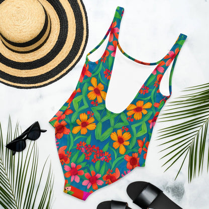 Mexican Icon Frida One-Piece Swimsuit - The Global Wanderer