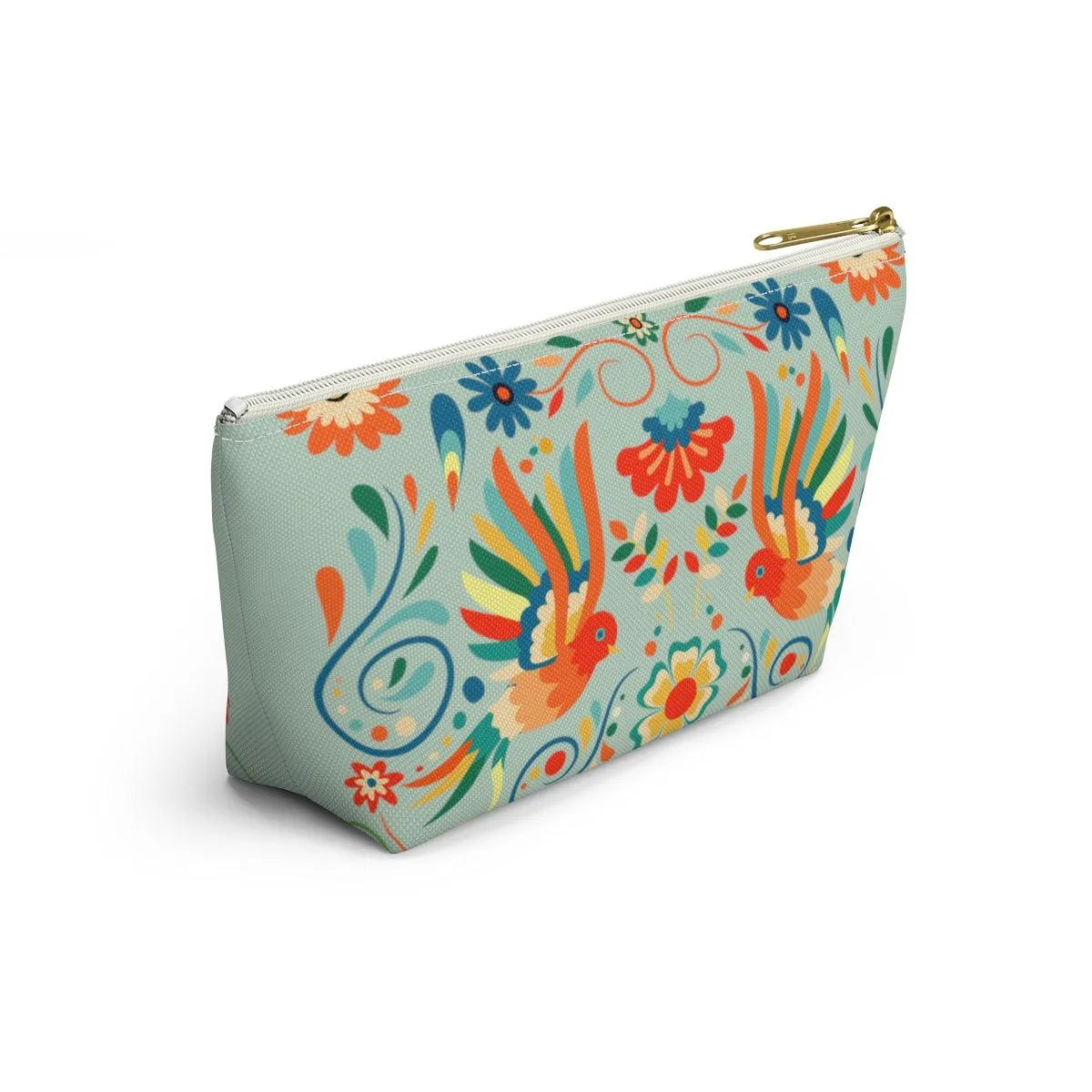 Mexican Otomi Bird Print Pouch - The Global Wanderer