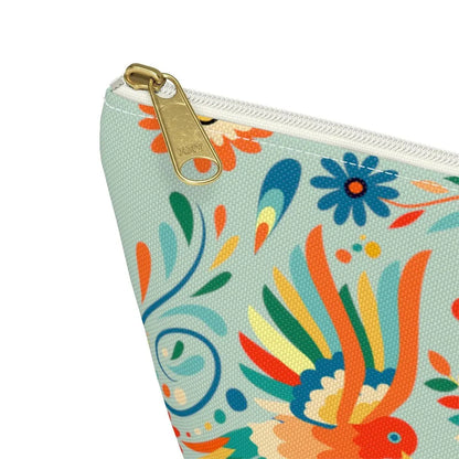 Mexican Otomi Bird Print Pouch - The Global Wanderer