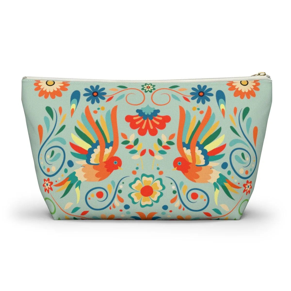 Mexican Otomi Bird Print Pouch - The Global Wanderer