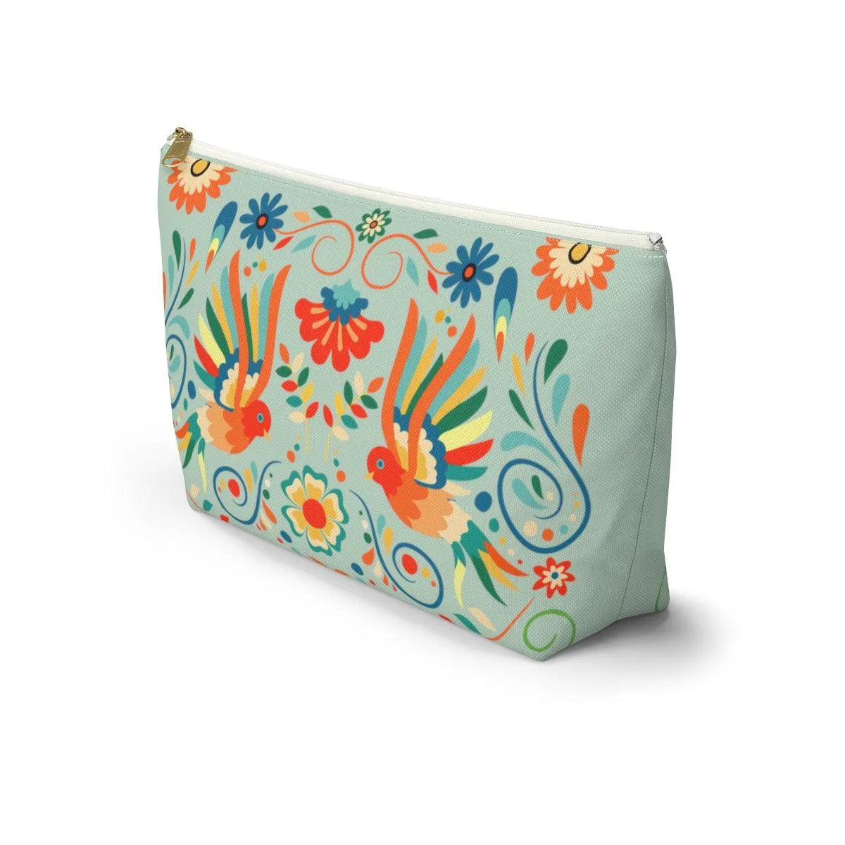 Mexican Otomi Bird Print Pouch - The Global Wanderer