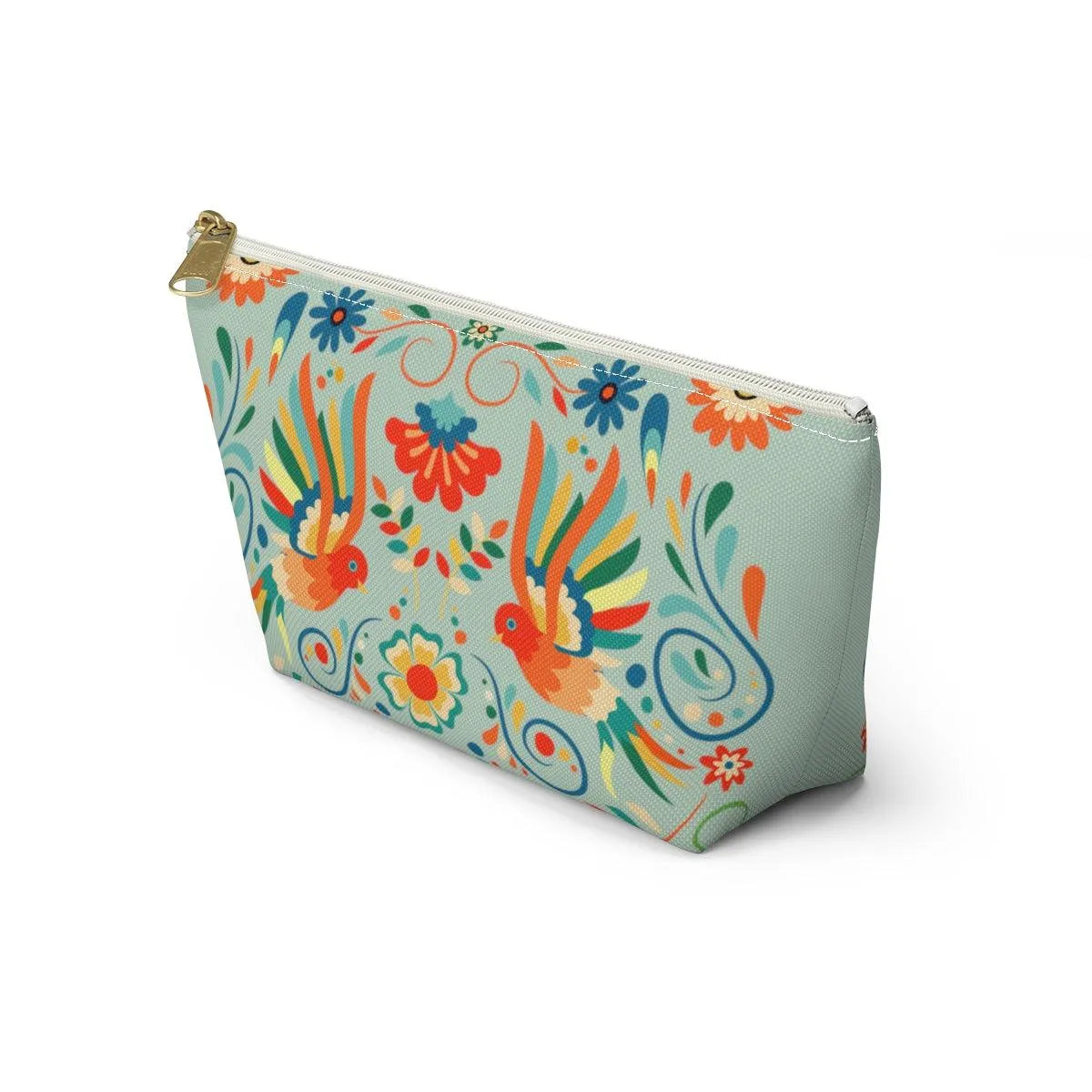 Mexican Otomi Bird Print Pouch - The Global Wanderer