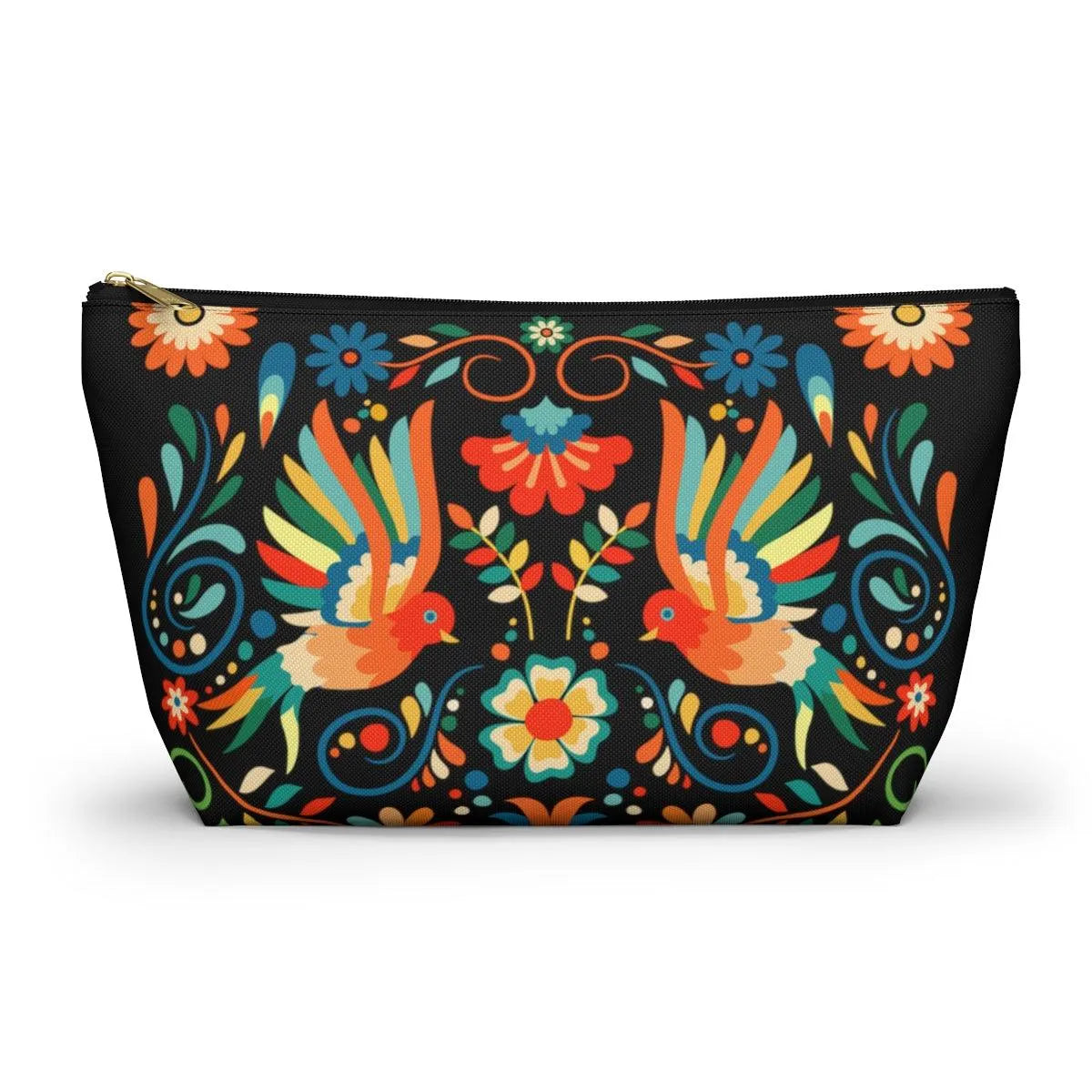 Mexican Otomi Bird Print Pouch - The Global Wanderer