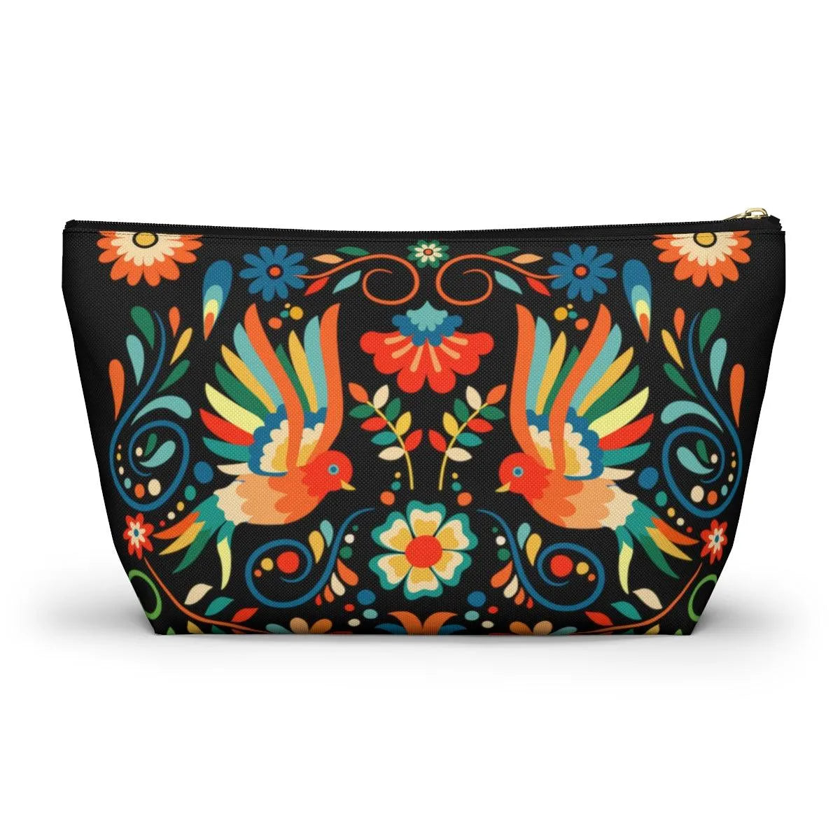 Mexican Otomi Bird Print Pouch - The Global Wanderer