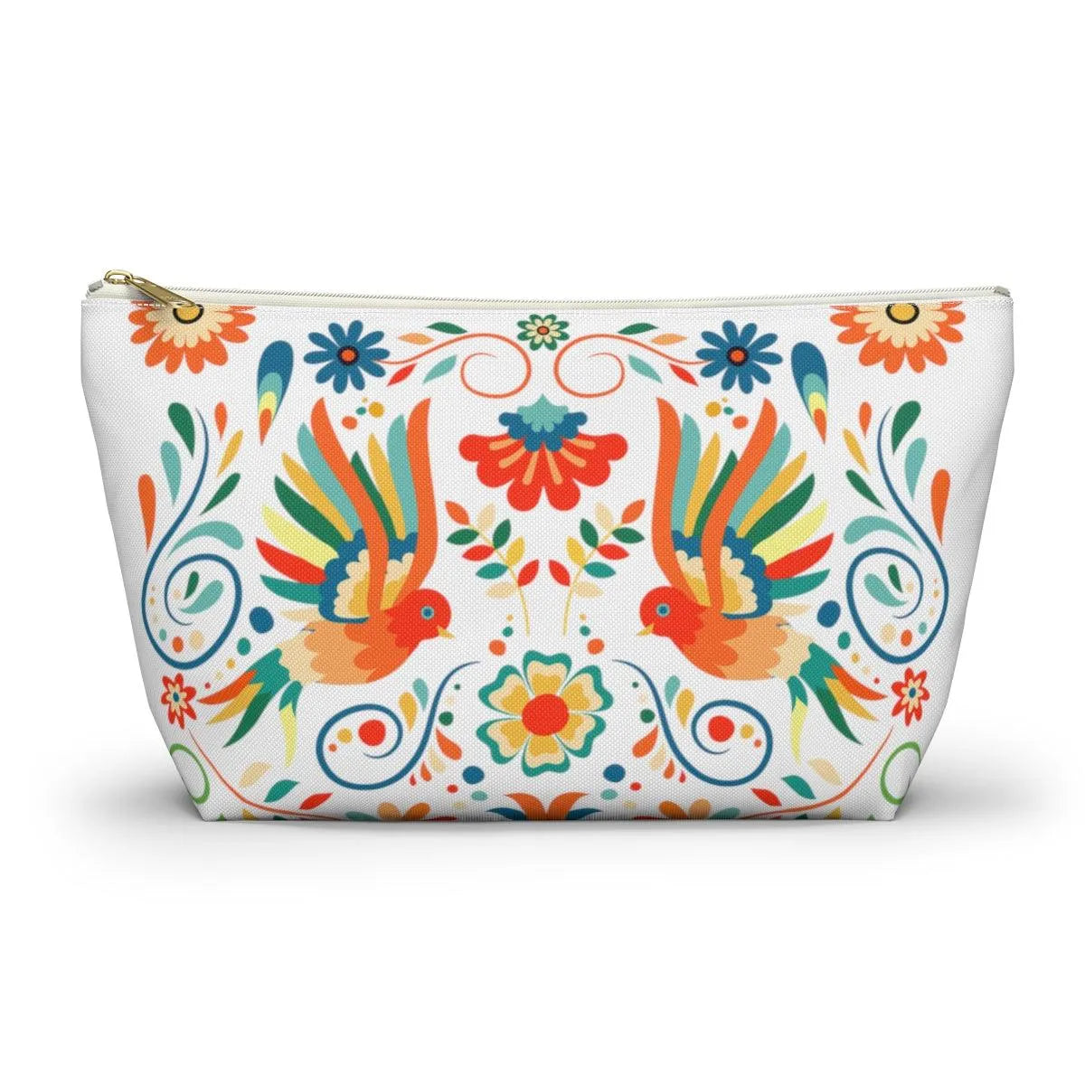 Mexican Otomi Bird Print Pouch - The Global Wanderer